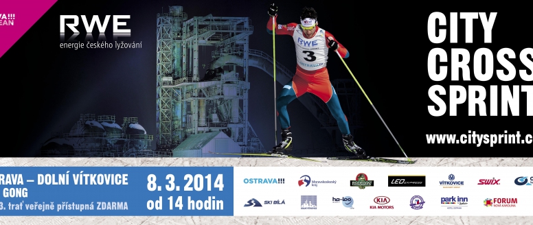 RWE City Cross Sprint 2014 - lyžařská exhibiční show podruhé v Ostravě