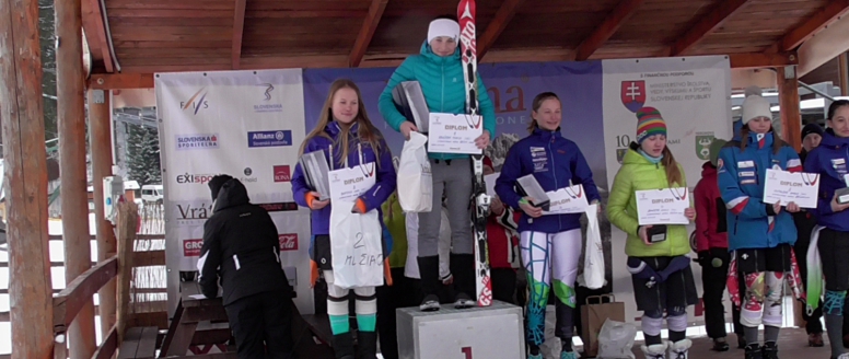 Mladší žákyně Součková vyhrála slalom i obří slalom INTERKRITERIA ve slovenské  Vrátné