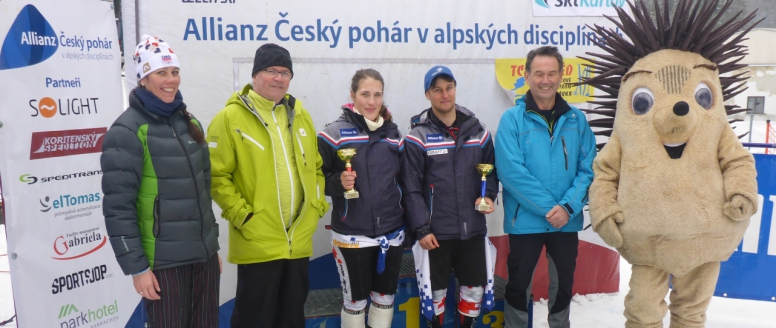 Kotzmann a Capová ovládli slalomy Allianz Českého poháru v Karlově