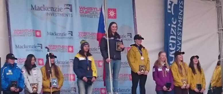Bubáková ozdobila dvojnásobným vítězstvím ve slalomu a v obřím slalomu účast naších žáků ve Whistleru