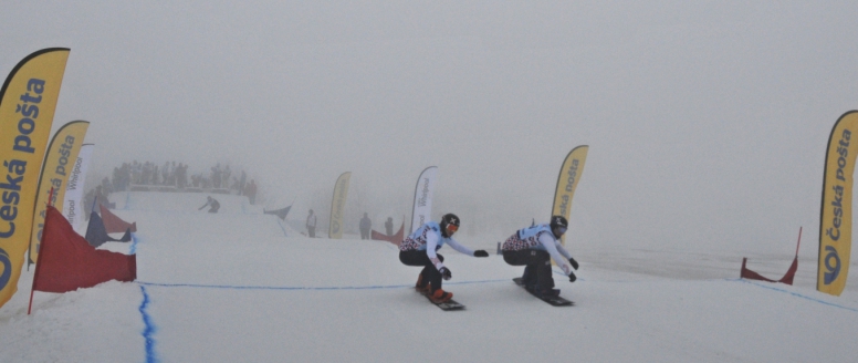 Nadějná snowboardistka Vendula Hopjaková nedala ve finále Českého poháru ve snowboardcrossu na Božím Daru soupeřkám žádnou šanci