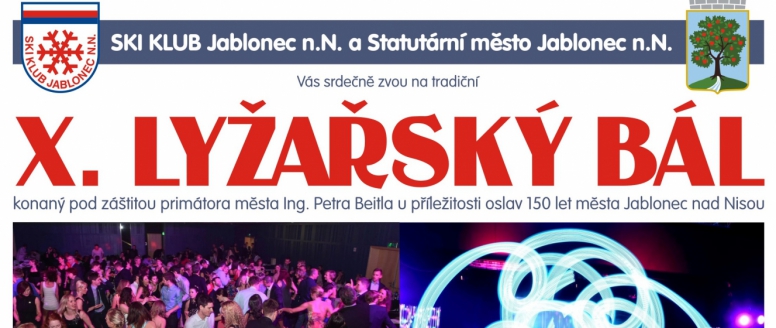 Pozvánka na LYŽAŘSKÝ BÁL v Jablonci nad Nisou - 23.4.2016 od 20,00 hodin