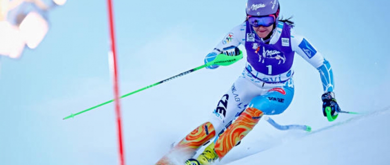 Šárka Strachová v úvodním slalomu sezóny sedmá