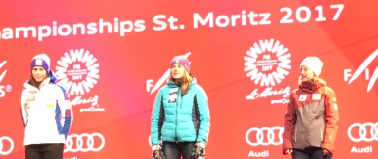 MS St. Moritz: Šárka Strachová ve slalomu na vynikajícím pátém místě, gratulujeme!