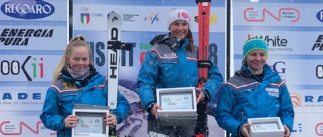 České juniorky kompletně ovládly obří slalom CIT na Passu San Pellegrinu
