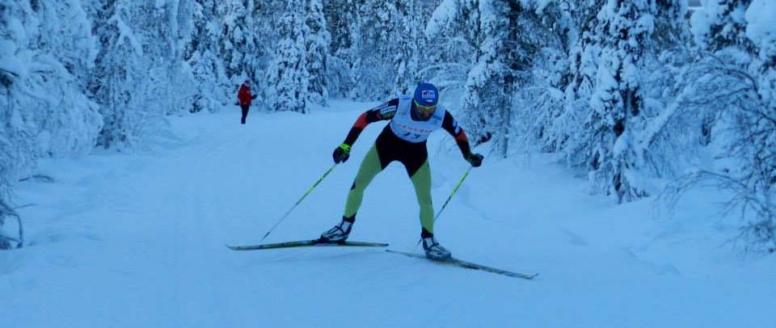 Kontrolní závody A týmu běžců v Muoniu před odjezdem na první závod Světového poháru v Kuusamu
