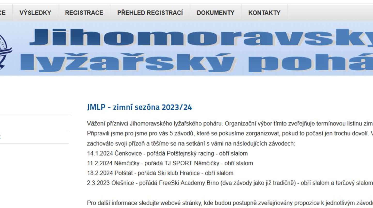 O pohár Rampušíka - JMLP 2023/2024