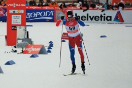 Dušan Kožíšek při sprintu v Davosu