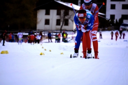 Petra Nováková při sprintu v Davosu