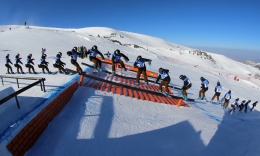 Martin Mikyska při slopestylu na Univerziádě 2015