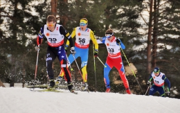 Petr Knop (53) při skiatlonu na MS
