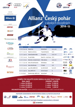 Oficiální plakát ALLIANZ Český pohár 2014-15