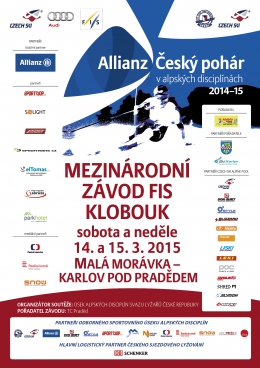 Oficiální plakát závodu ALLIANZ Český pohár 2014-15