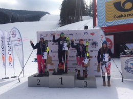 Stupně vítězů MCŘ slalom ženy 2018
