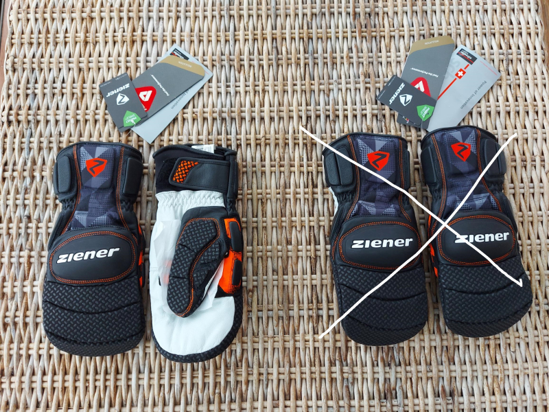 Lyžařské rukavice Ziener Gatoro PR Mitten -vel 8,5
