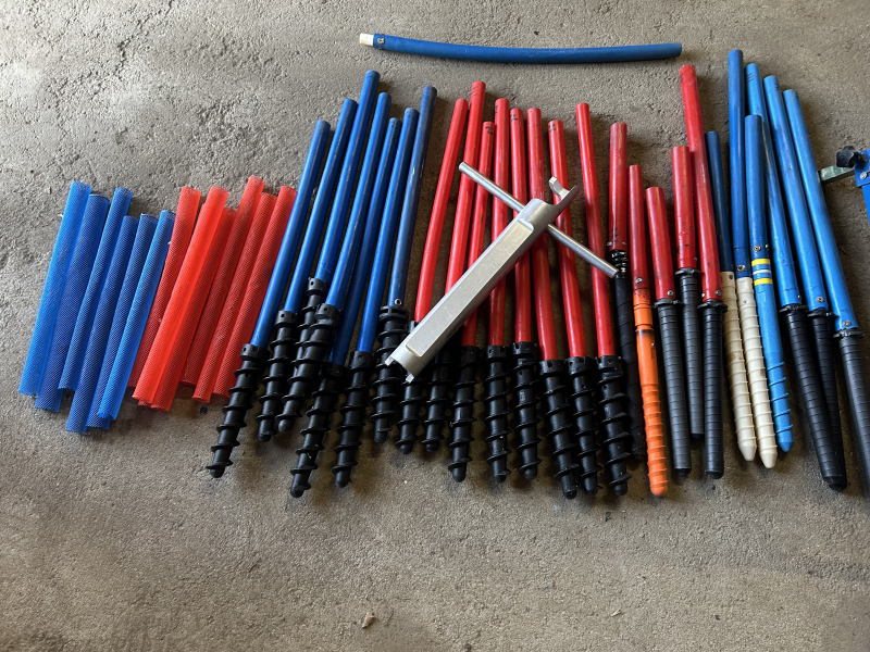 Gumové tyče “špačky” + síťky+ klíč