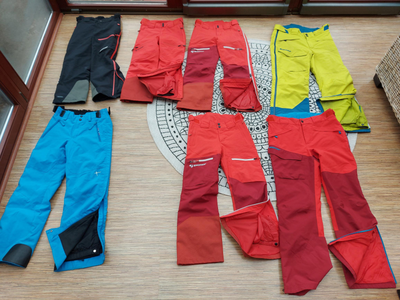 Celorozepínací lyžařské kalhoty Ziener a Phenix