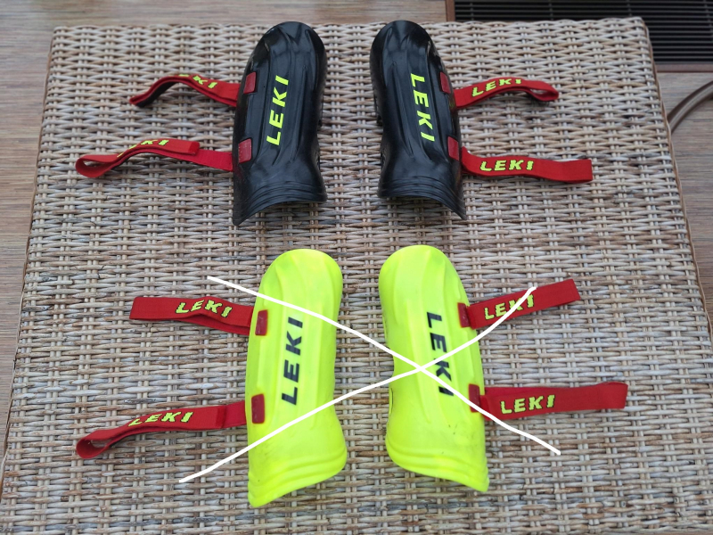 Slalomové chrániče holení Leki Shin Guard - 33cm