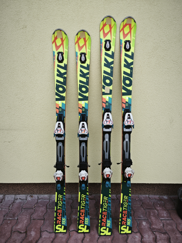 Lyže Volkl 155 a 165 Sl race tiger