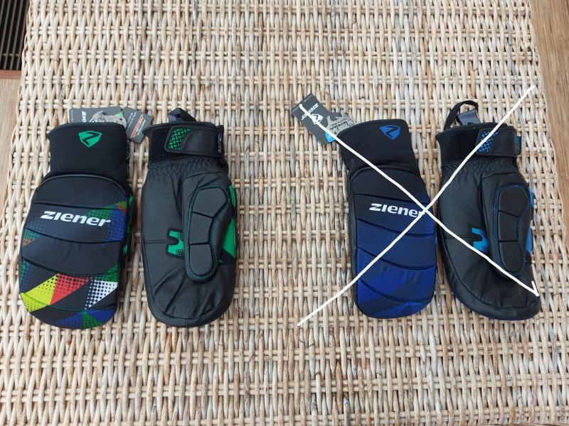 Lyžařské rukavice Ziener Mitten vel 8,5