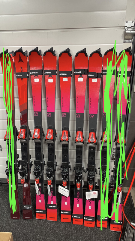 ATOMIC SL s VÁZÁNÍM 165 cm
