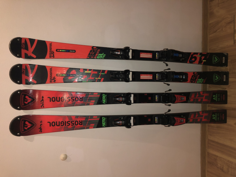 Lyže Rossignol SL 135cm - dva páry