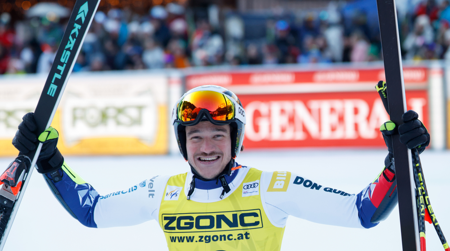 Fenomenální jízda! Jan Zabystřan je prvním českým mužským vítězem závodu SP v alpském lyžování