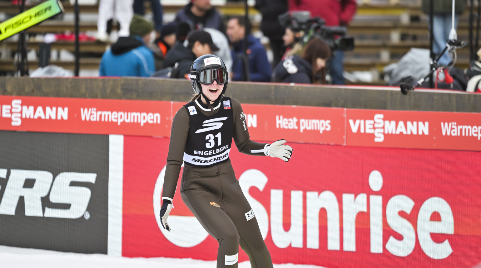 Vylepšený český rekord a nové maximum! Indráčková v neděli zazářila v Engelbergu