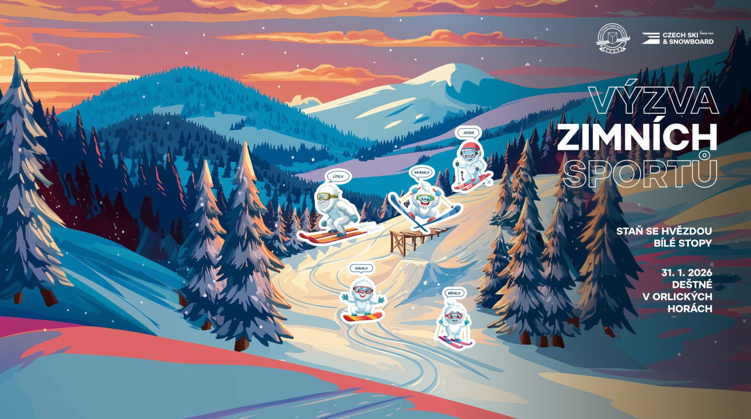 Všechny disciplíny k vyzkoušení, hodnotné ceny i exhibice reprezentantů! Výzva zimních sportů už v sobotu v Deštném