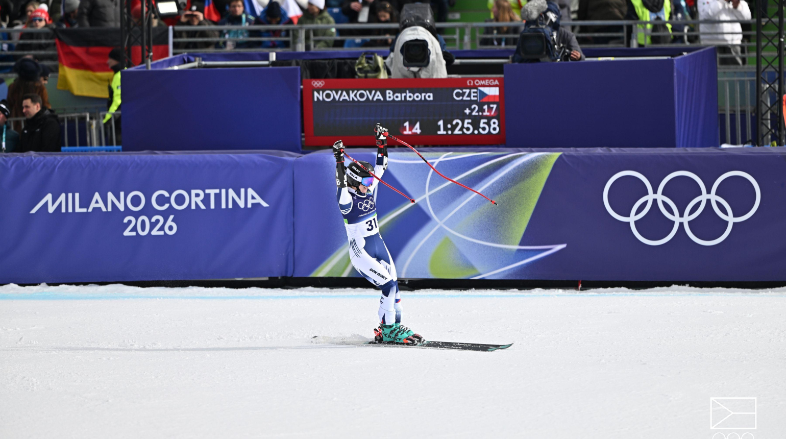 Nováková zazářila v Super-G 14. místem! Ledecká po pádu nedokončila