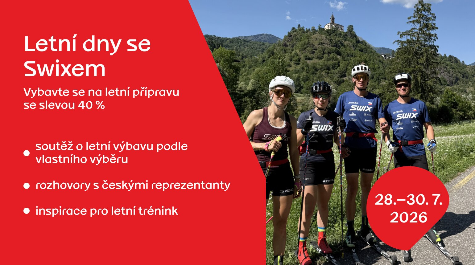Letní dny se Swixem: Vybavte se na letní přípravu se 40% slevou!