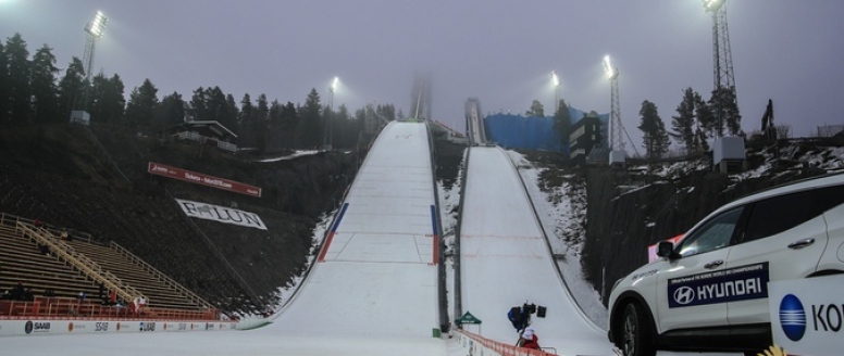 Větrný závod ve Švédsku - první body pro Koudelku