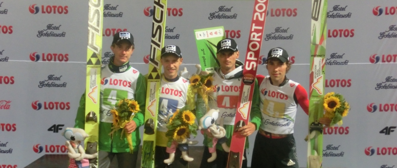 Čeští skokani dosáhli historicky nejlepšího výsledku v týmové soutěži. V polské Wisle byli druzí