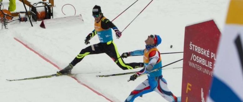 Fotofiniš - štafeta mužů Univerziáda - 3.místo !