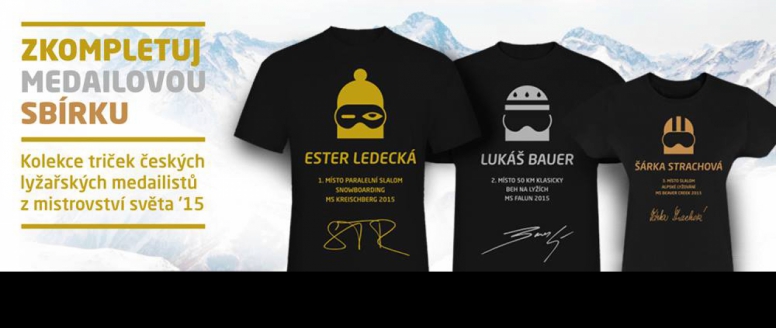 Už máte svůj sběratelský kousek? Svaz lyžařů nabízí limitovanou edici triček spojenou s úspěchy svých sportovců na světových šampionátech 2015