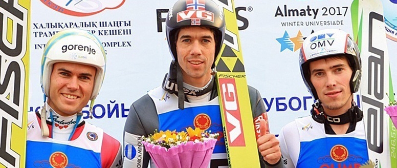 Skokan Hájek překvapil v Almaty třetím místem v letní Grand Prix