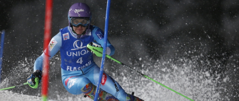 Šárka Strachová ve druhém slalomu ve Flachau pátá