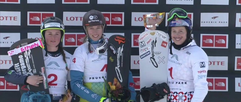 Znovu na bedně! Eva Samková skončila na olympijské trati v Koreji třetí