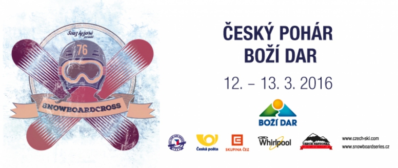 Pozor změna! Český pohár ve snowboardcrossu se pojede o víkendu 12.- 13. 3. na Božím Daru