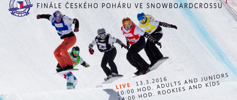 Víkendové finále Českého poháru ve snowboardcrossu můžete sledovat ŽIVĚ!