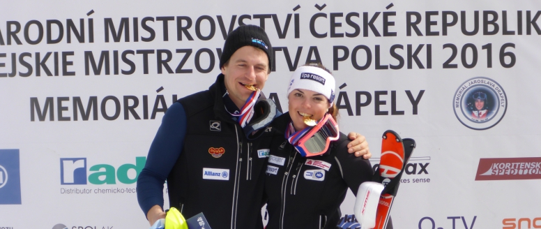 Republikové slalomové tituly dobyli Kryštof Krýzl a Kateřina Pauláthová