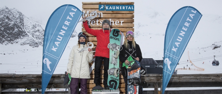 Katka Vojáčková ovládla slopestyle v Evropském poháru na Kaunertálu