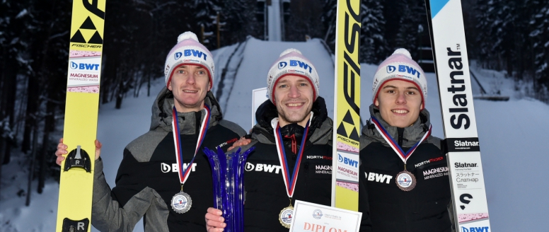 Mistrem České republiky ve skoku na lyžích se stal v Harrachově Roman Koudelka