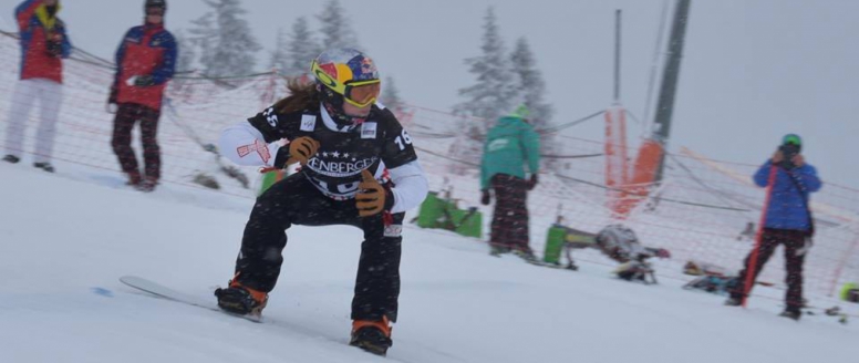 Dva pády a osmé místo. Eva Samková si ve Feldbergu vybrala smůlu