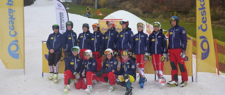 Žákovská reprezentace absolvovala slalomové soustředění na Monínci