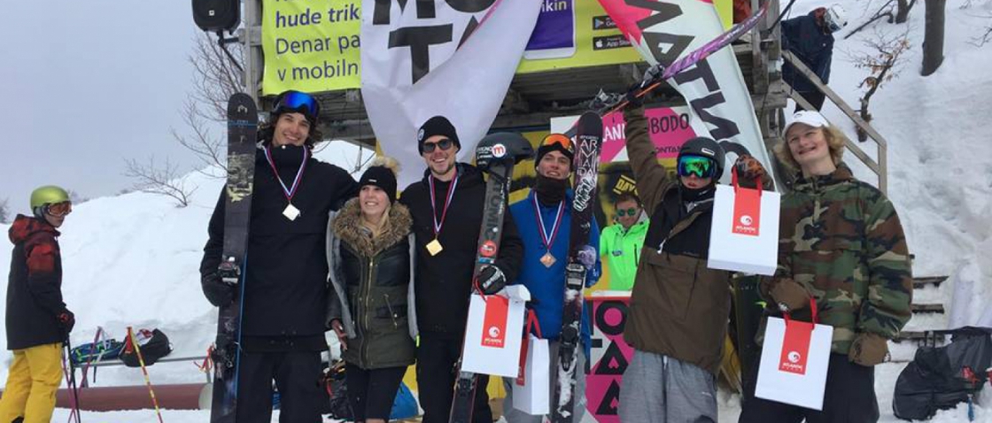 Česká jízda na Evropském poháru ve slopestylu! Bartík byl druhý, Břeský čtvrtý