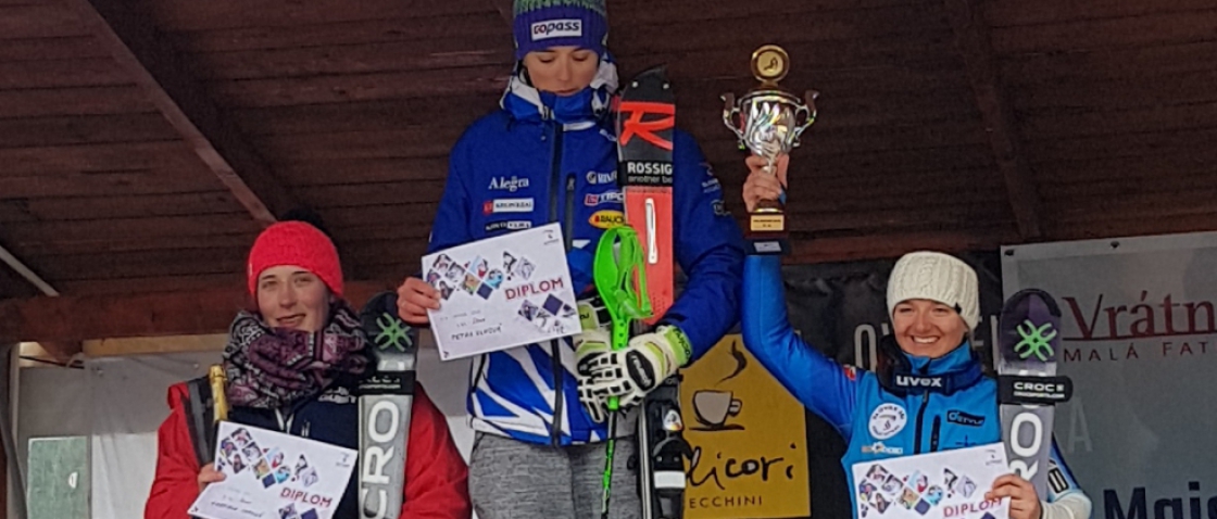 Gabriela Capová a Adam Kotzmann jsou vicemistry Slovenska ve slalomu