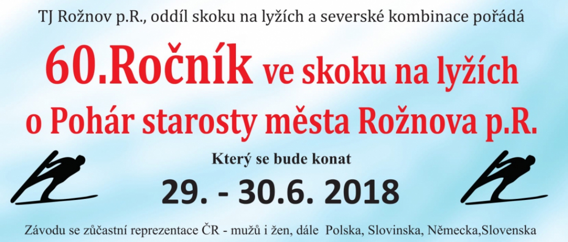 O Pohár starosty města Rožnova p.R. bude závodit kompletní mužská reprezentace