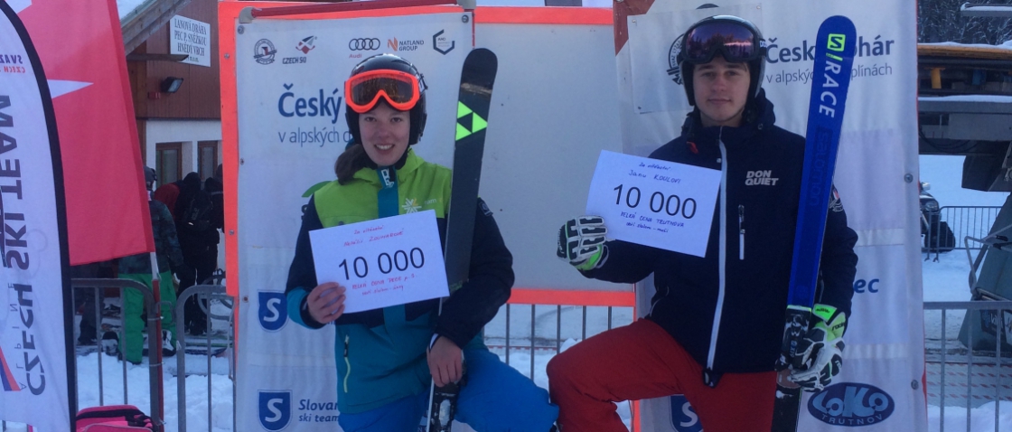 Český pohár pokračoval obřími slalomy ve Peci pod Sněžkou, zvítězili Zouharová a Koula