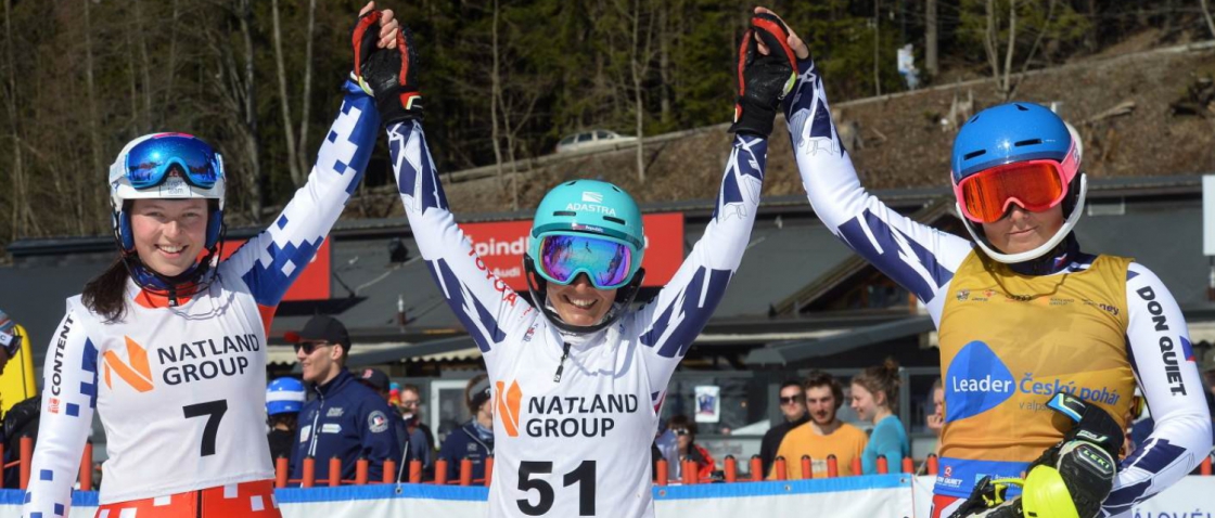 Mistrovské tituly ve slalomu vybojovali Ondřej Berndt a Tereza Kmochová
